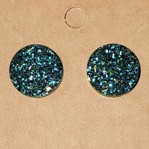 Glitter Stud Earrings